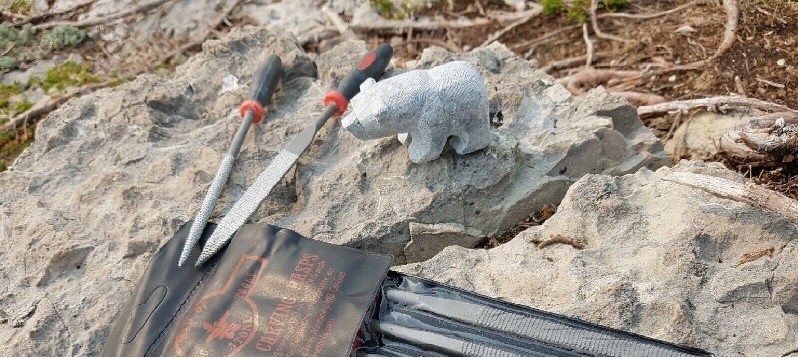 photo of rock and stone carving tools