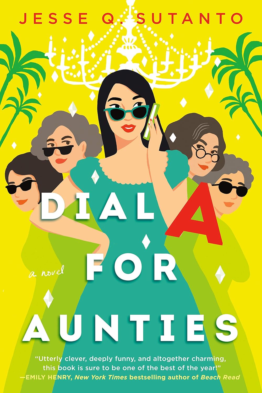 Book cover shows 5 women against a bright yellow backdrop