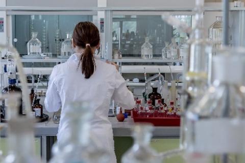 photo of a person in a medical lab