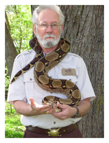 James Gerholdt holding snake 