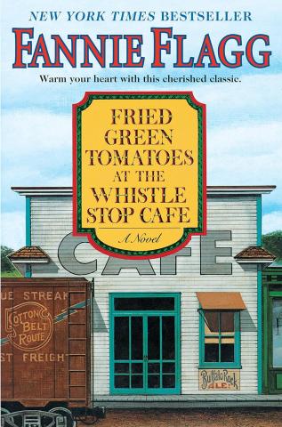 Book cover shows an old-fashioned café