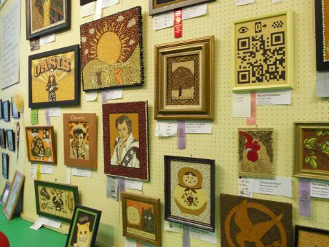 photo of crop art at the state fair