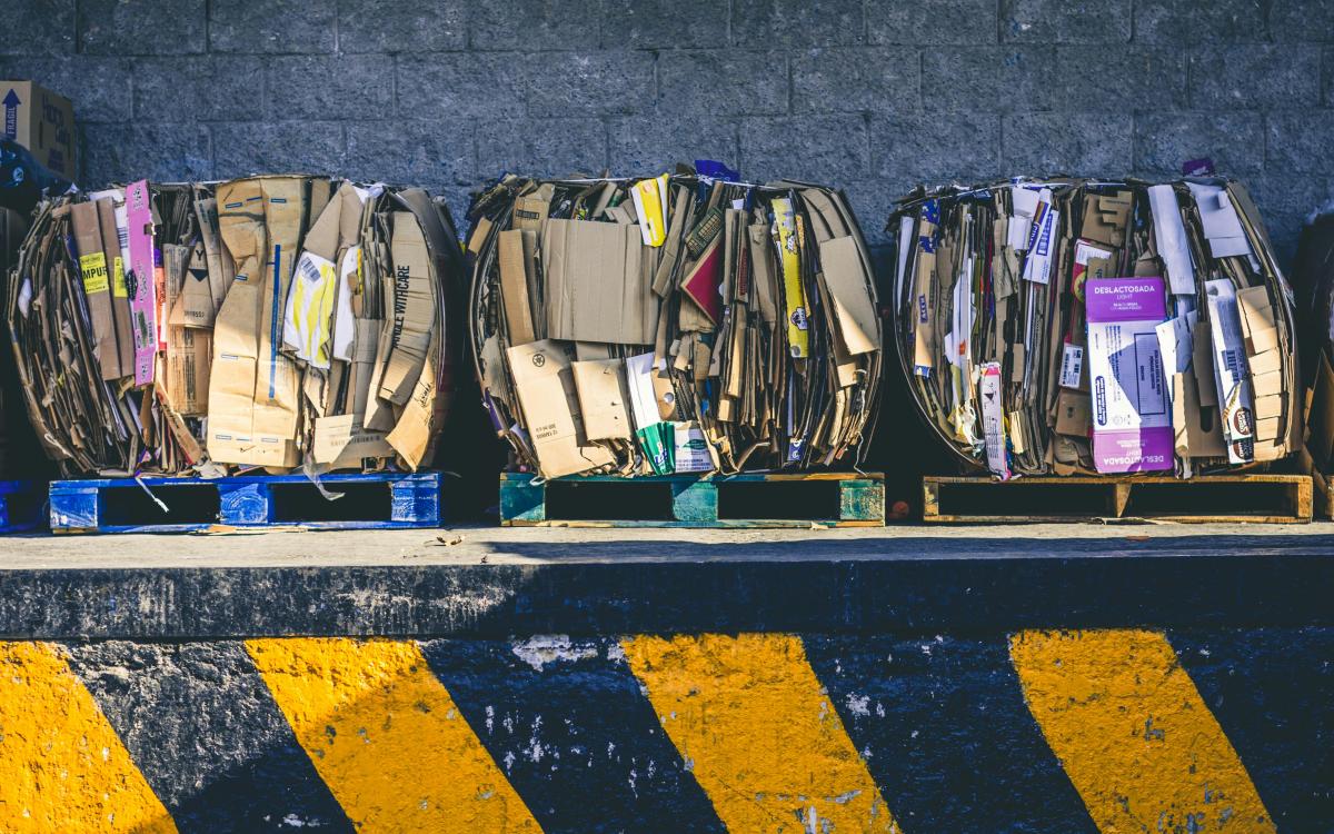 cardboard for recycling