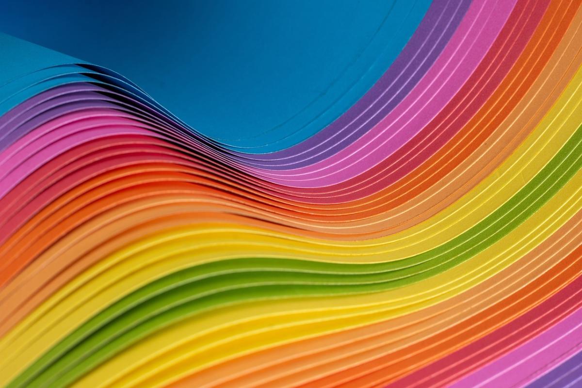 rainbow striped image