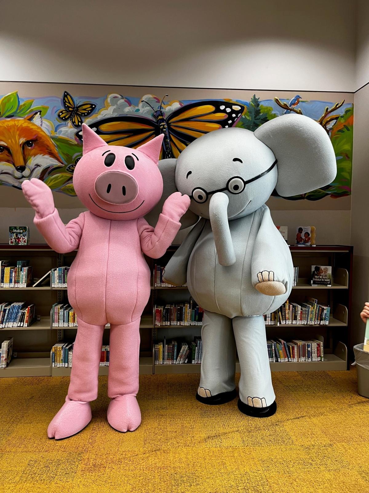 Mo Willems characters Gerald and Piggie at RPL