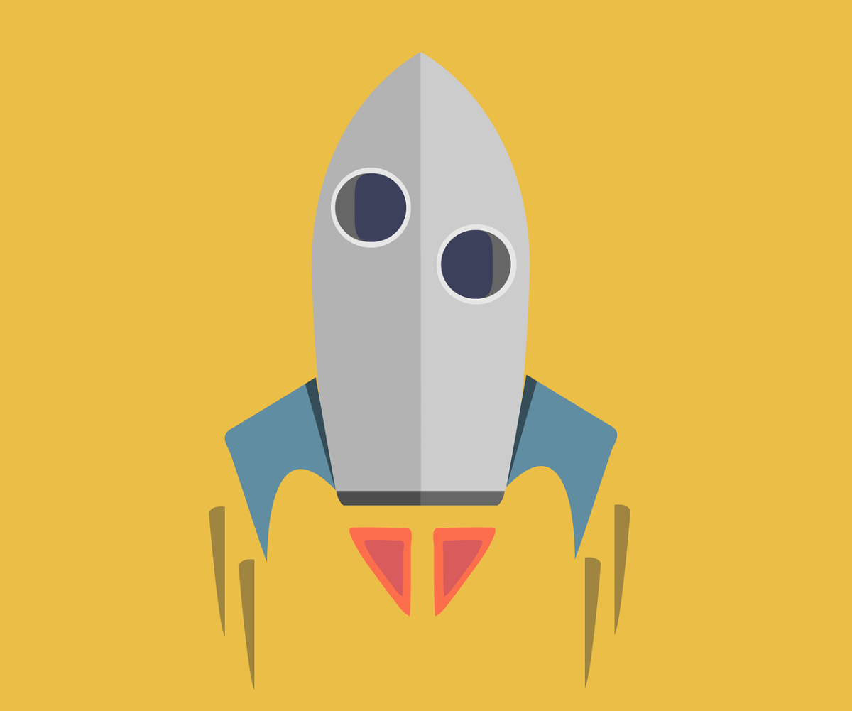 illustrated rocket 