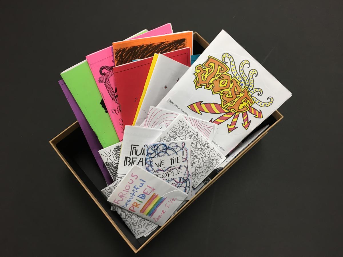 box of zines